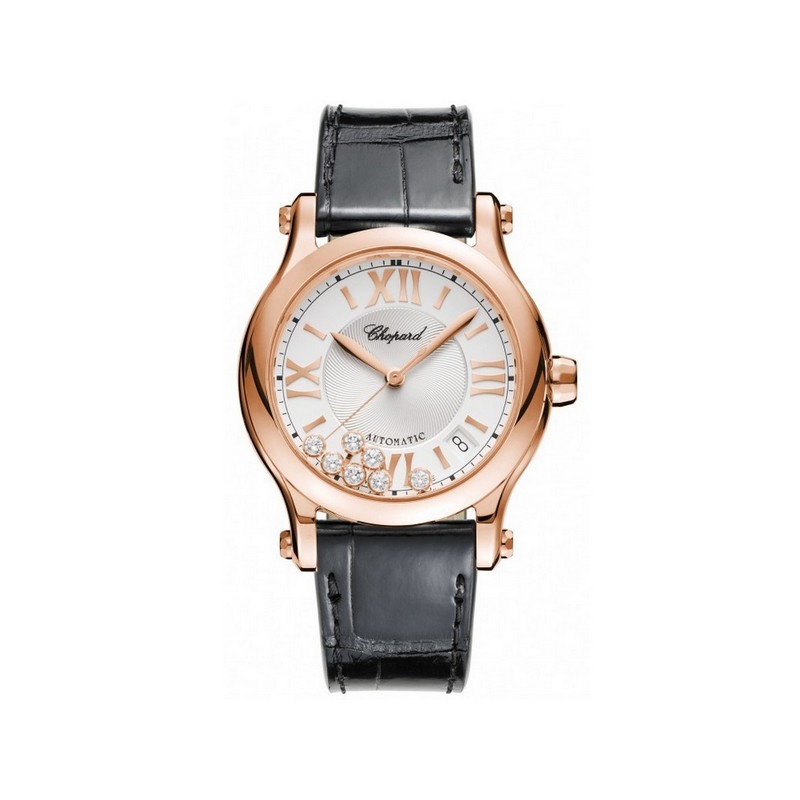 Reloj Happy Sport de Chopard con caja de oro rosa