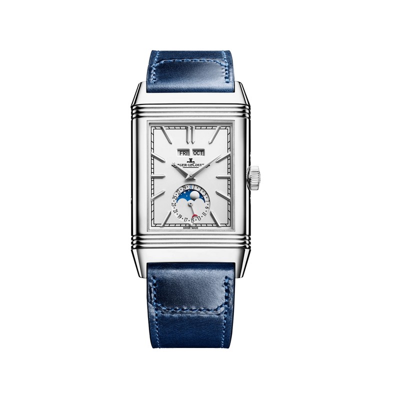 Reloj Jaeger-LeCoultre Reverso con correa de piel azul