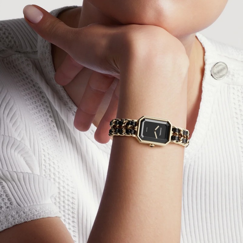 Chanel Première watch gold black dial | Relojería Alemana