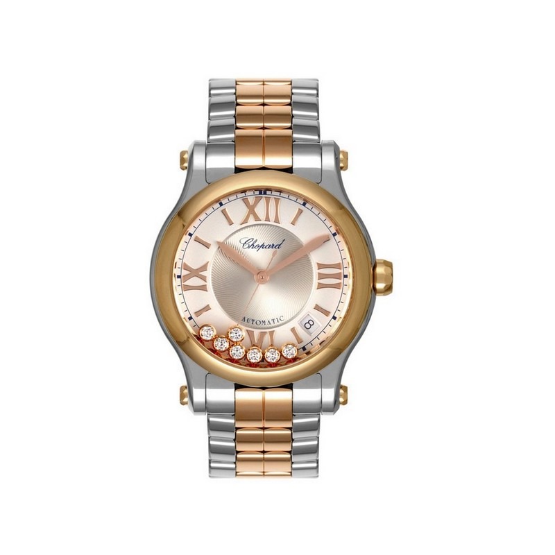 Reloj Happy Sport de Chopard con brazalete de acero y oro rosa