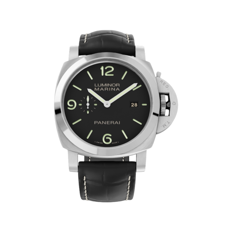 MAIK Accorios Para Reloj, Correa De Reloj Negra De 24mm, Hebilla De