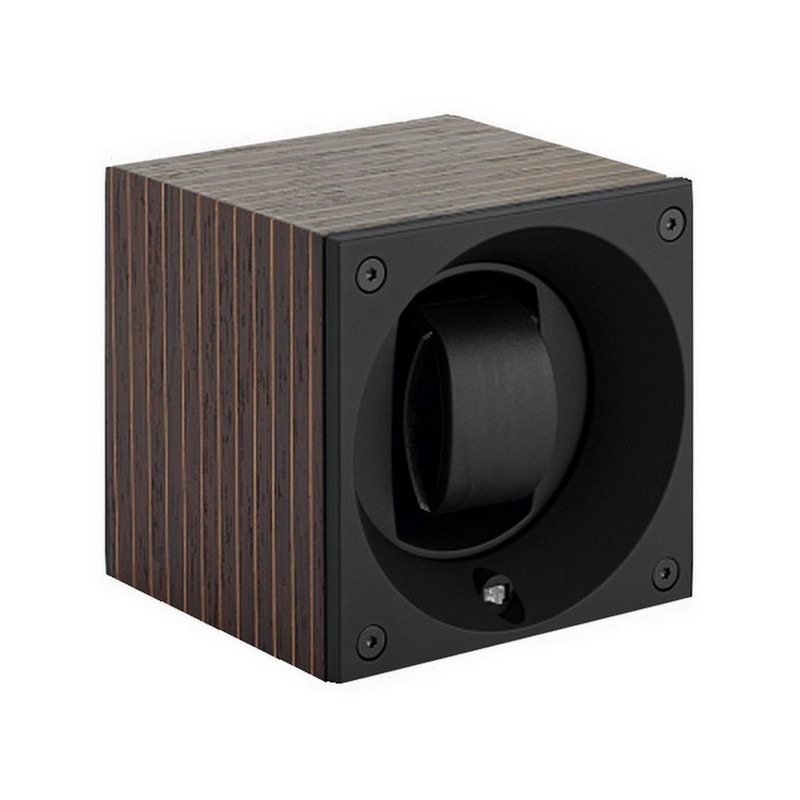 Caja rotora para guardar relojes en madera de Swiss Kubik